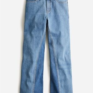 J CREW | New slim wide-leg jean in Medium Indigo Patchwork wash